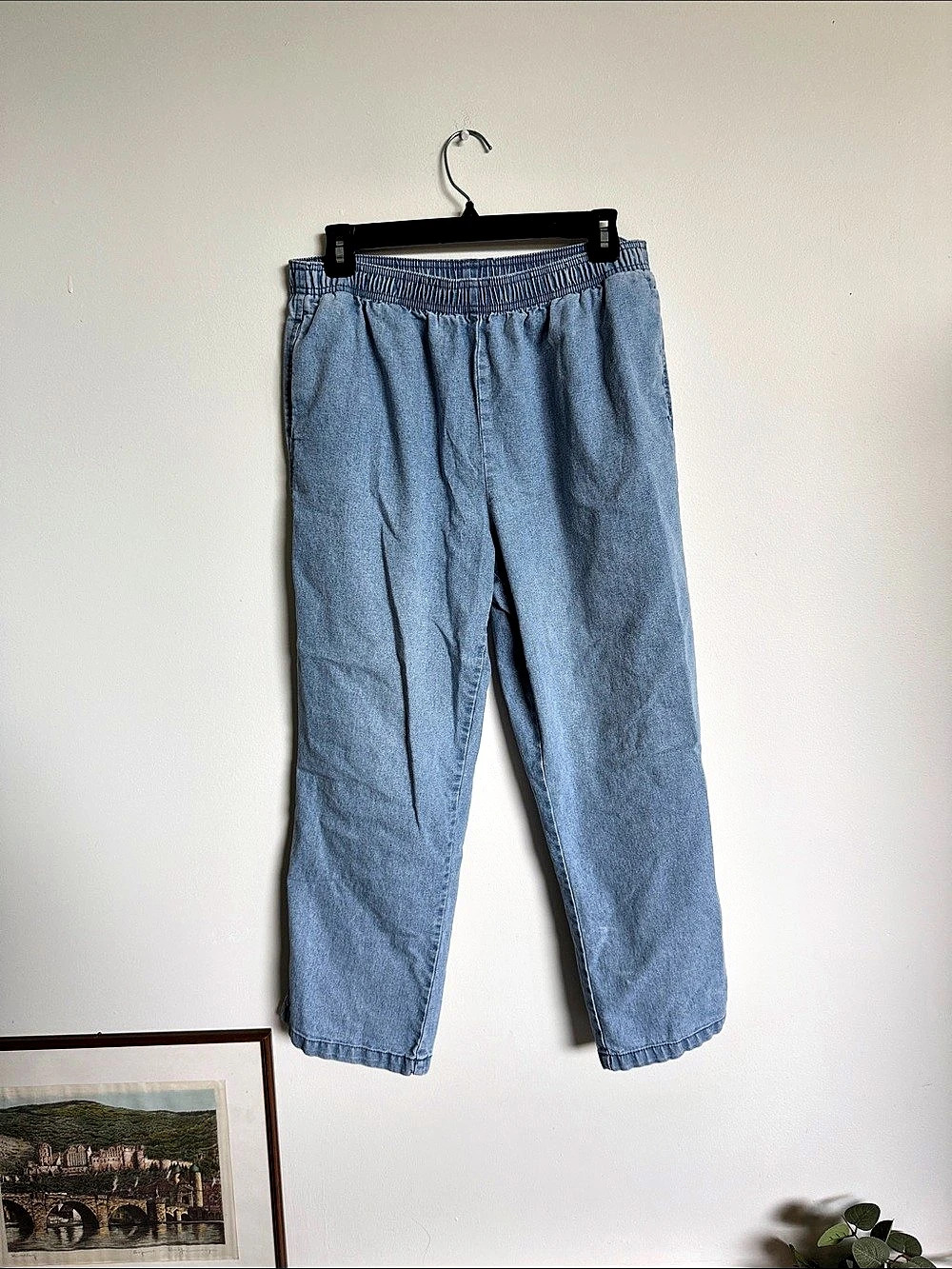 Blue Pull-On Jogger Pants